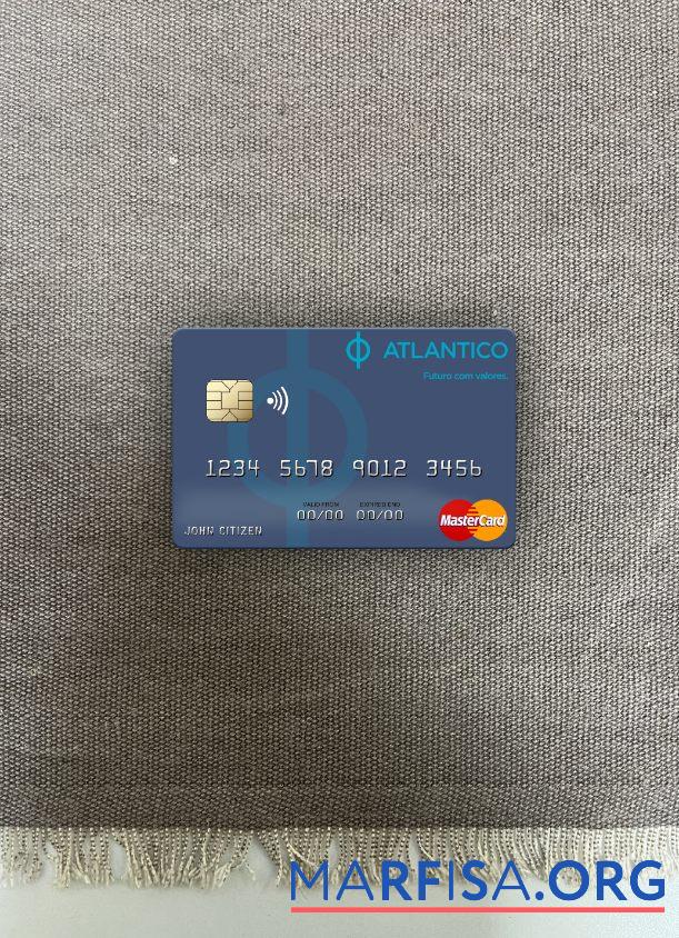 Realistic Namibia Banco Atlantico mastercard photolook front template